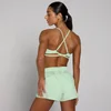 MP Women's Tempo Adjustable Strappy Back Sports Bra - Light Lime