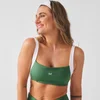 MP Women's X Tatiana Contrast Twist Back Sports Bra - Palm Green