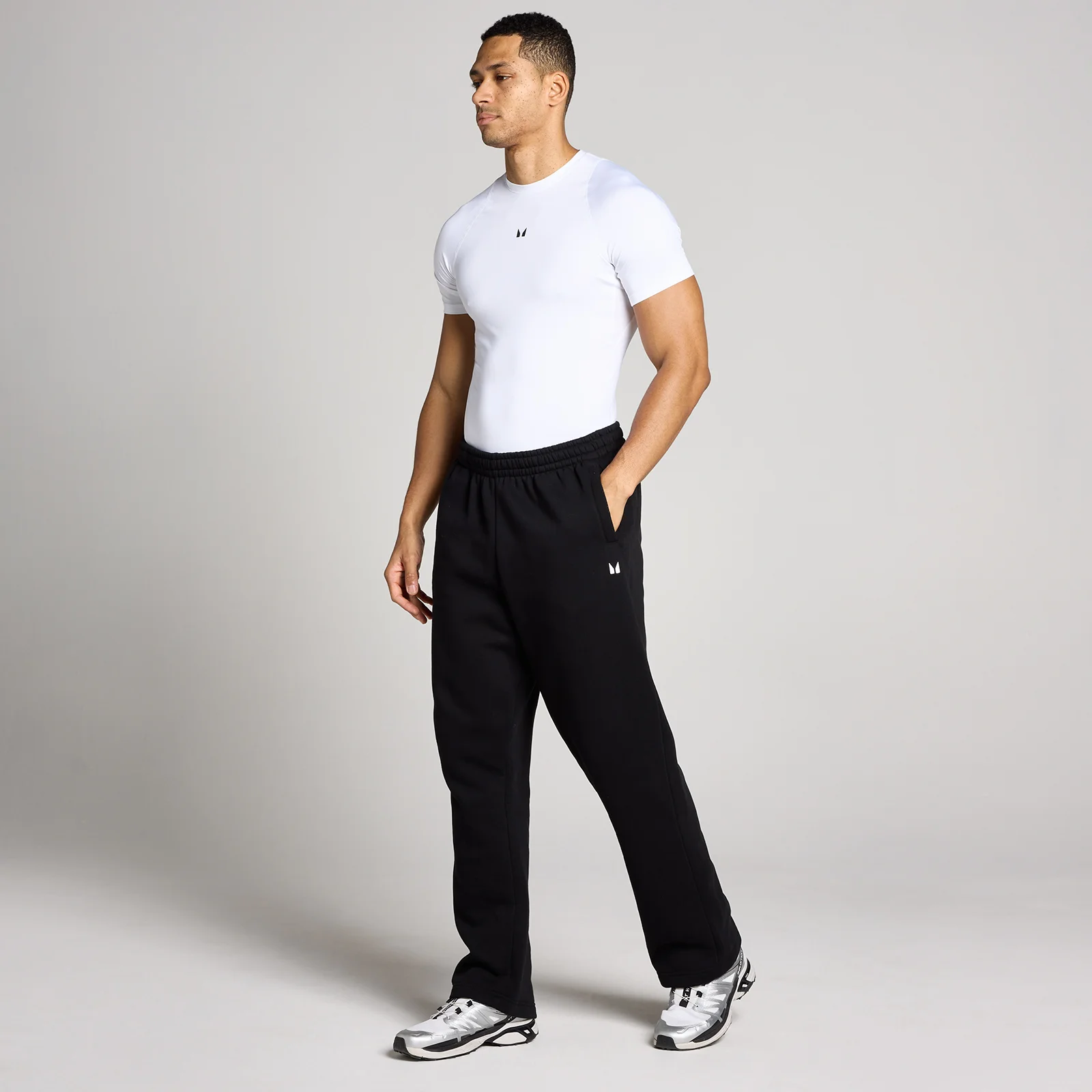 MP Men's Training Short Sleeve Baselayer - White - XXS Image 3