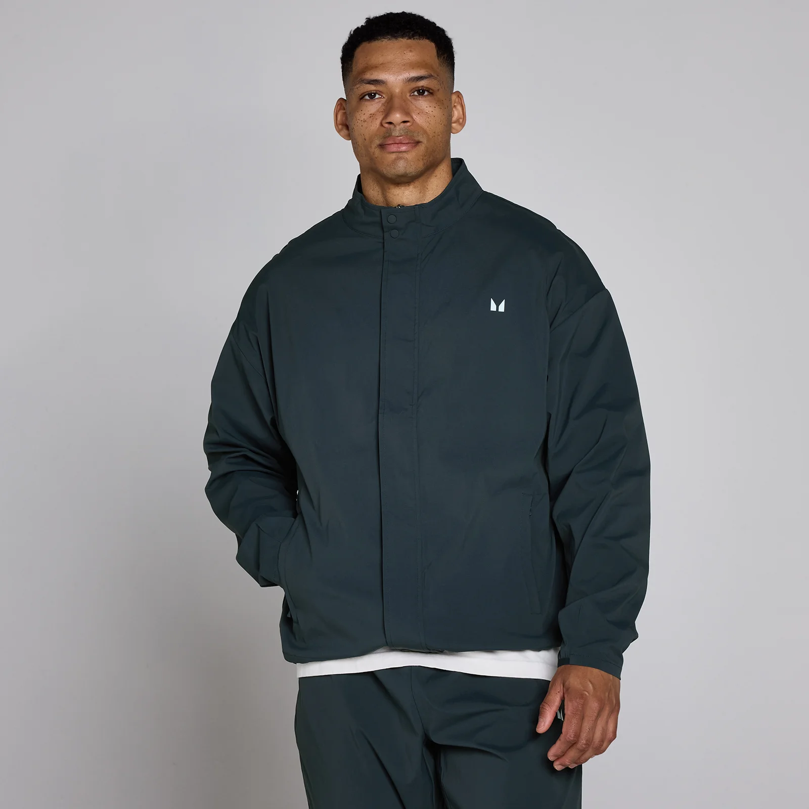 MP Men's Hybrid Nylon Jacket - Faded Blue - XS Image 1