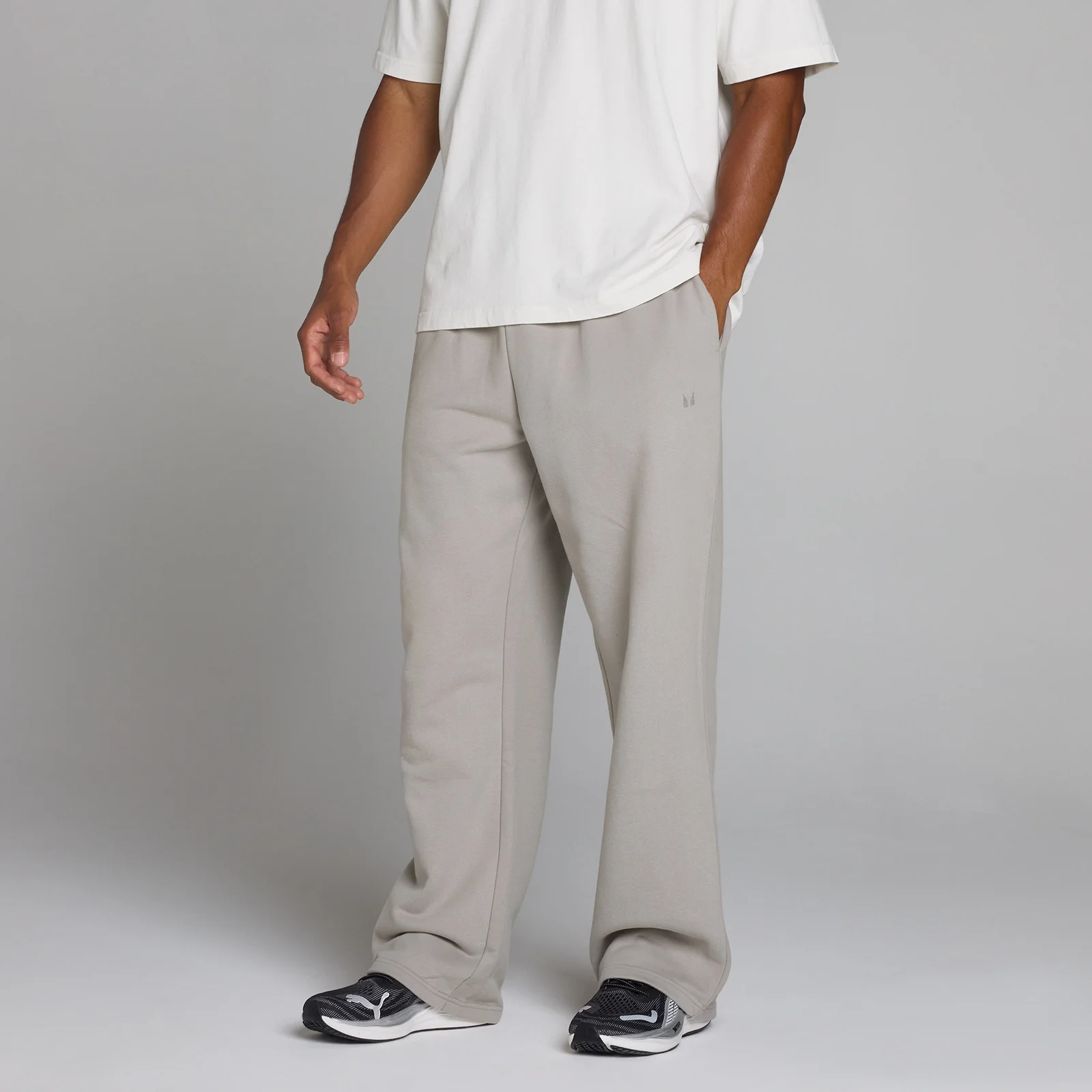 MP Men's Oversized Loopback Straight Leg Jogger - Chalk Grey - XS Image 1