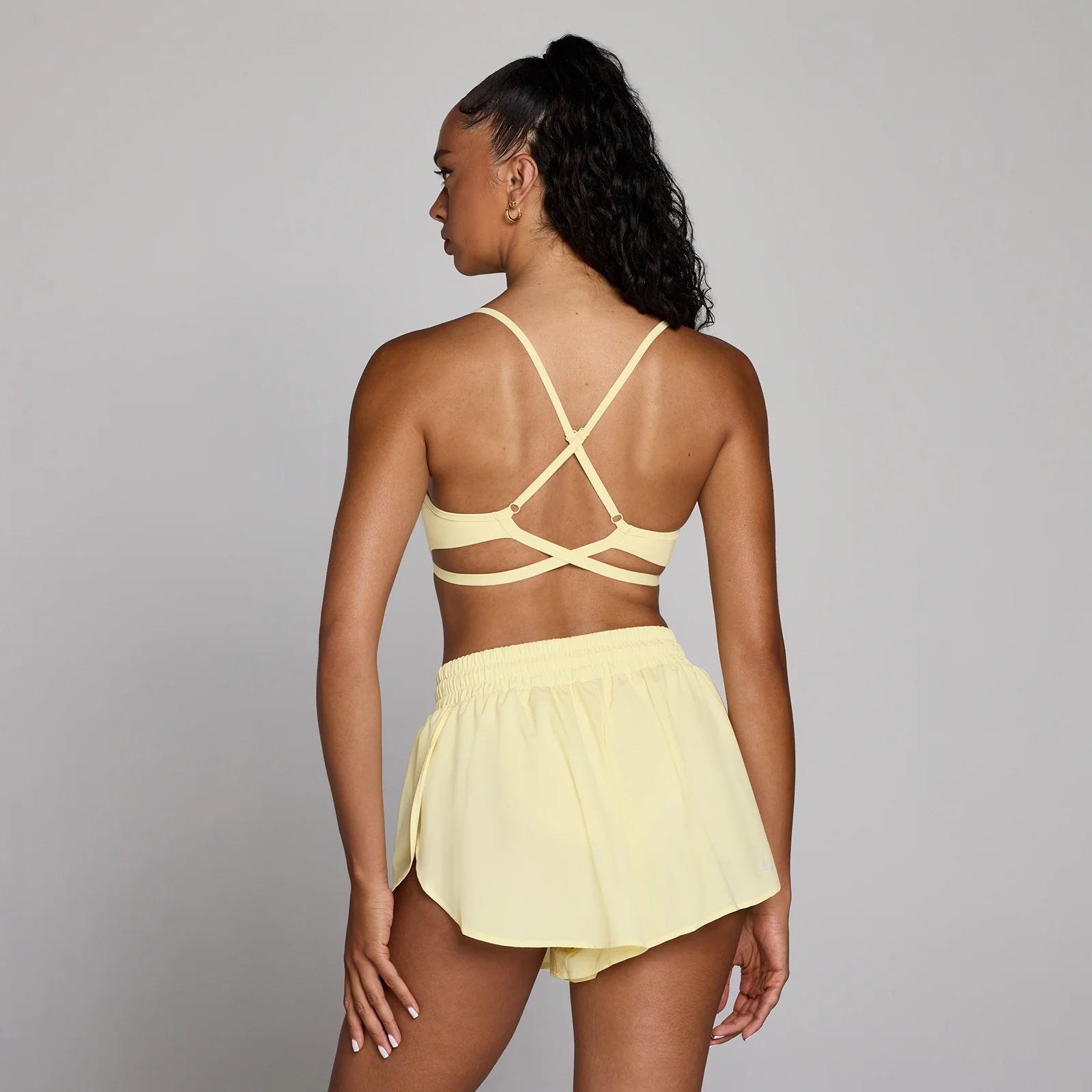 MP Women's Tempo Adjustable Strappy Back Sports Bra - Buttercream - XS Image 1