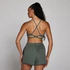MP Women's Tempo Adjustable Strappy Back Sports Bra - Cloudy Green