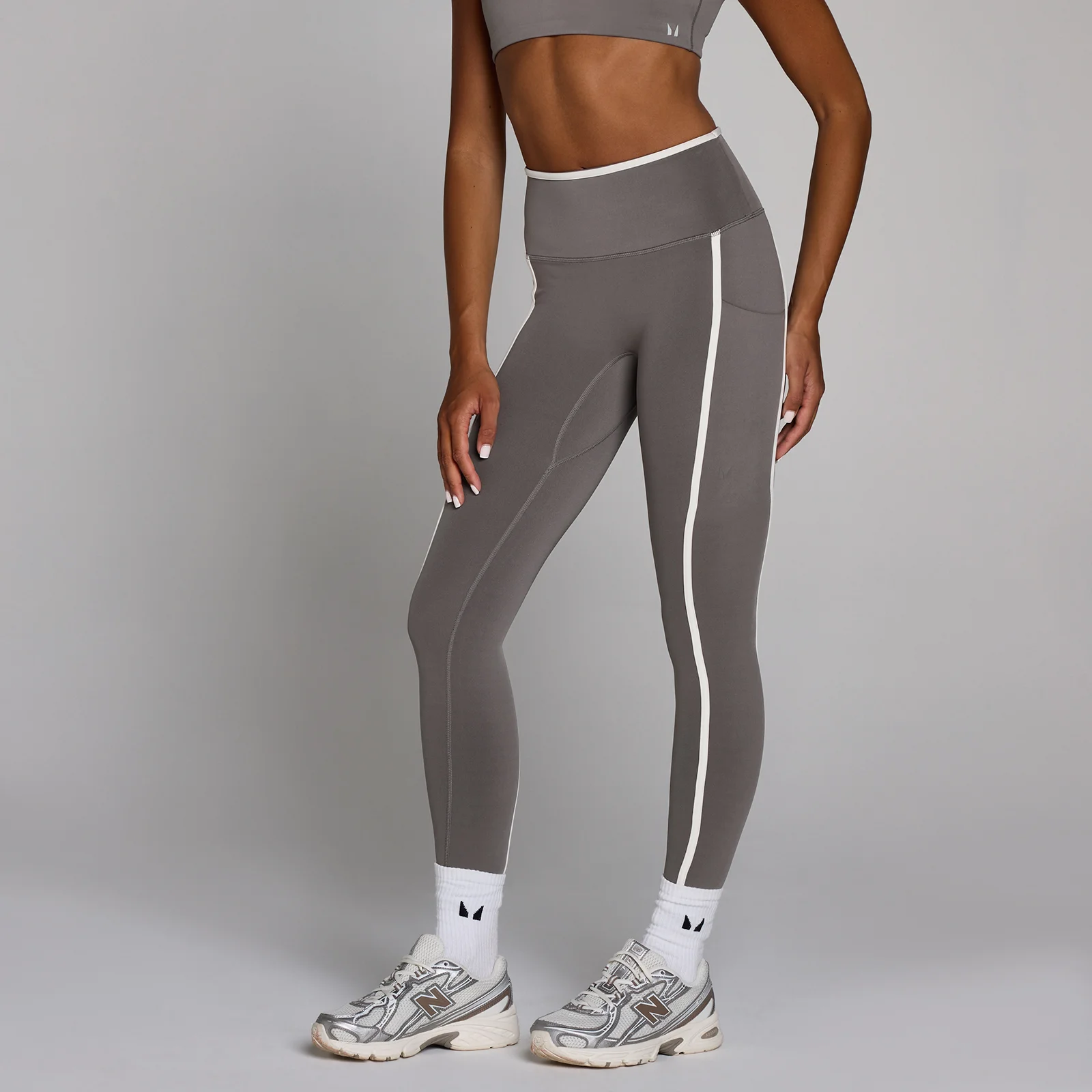 MP Women's Velocity Contrast Legging - Ash Grey - L Image 1