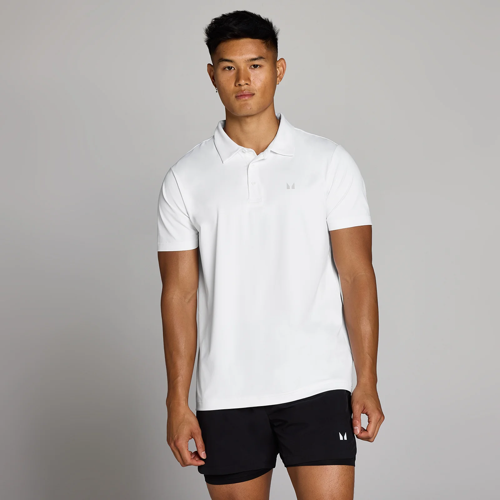 MP Men's Training Polo Shirt - White - L Image 1