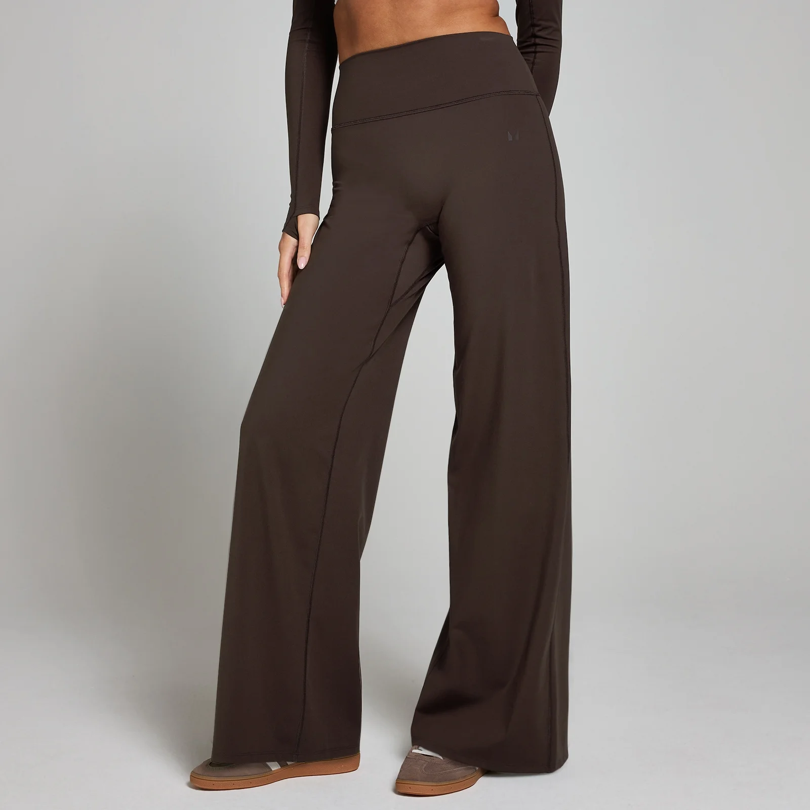 MP Women's Petite Tempo Wide Leg Leggings - Cocoa - XS Image 1
