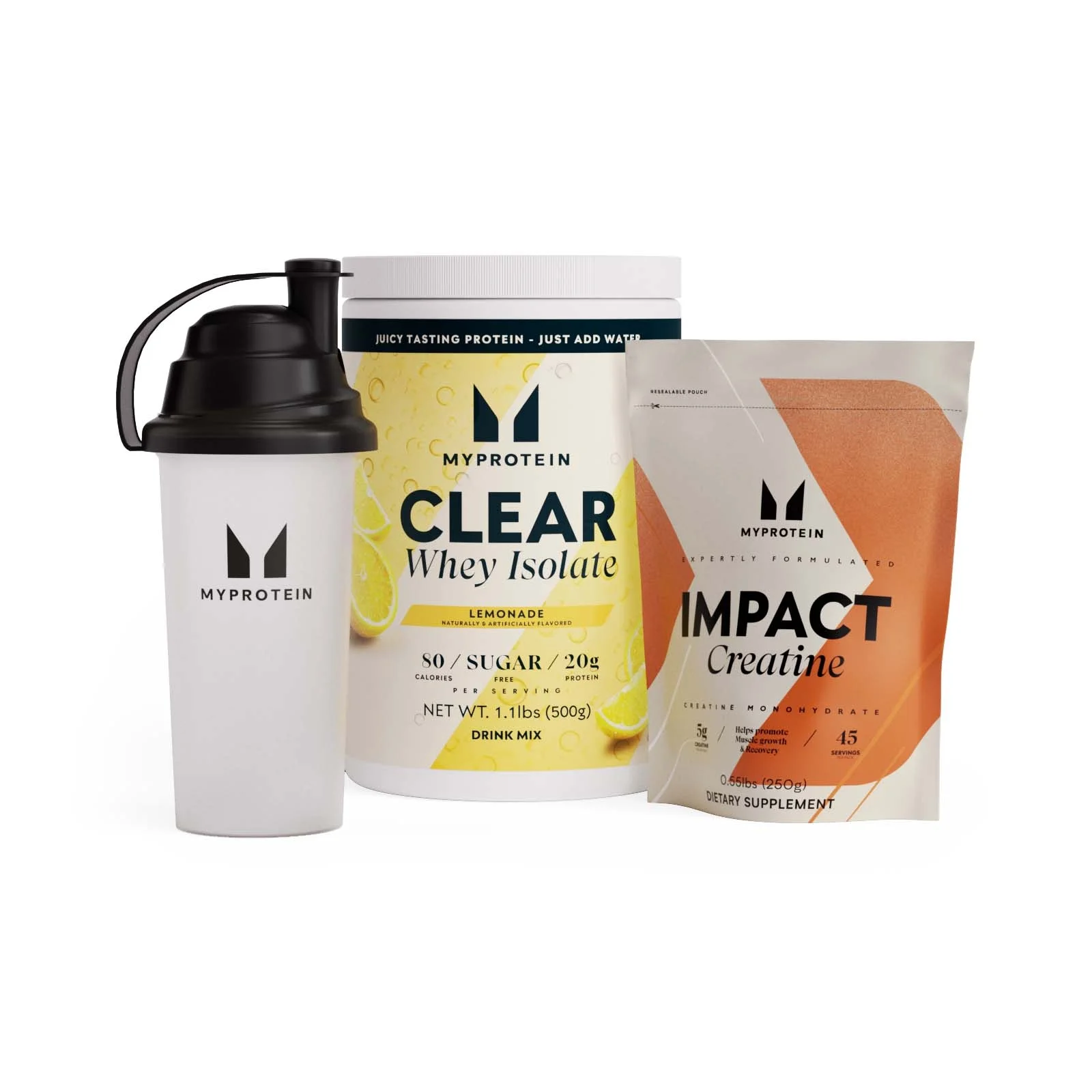 Clear Whey & Creatine Bundle - 1kg - Lemonade - Unflavored Image 1
