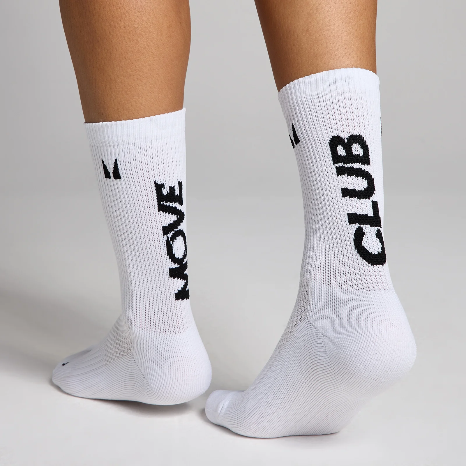 MP Move Club Running Socks (2 pack) - Black/White - UK 9-11 Image 1