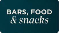BARS, DRINKS & snacks