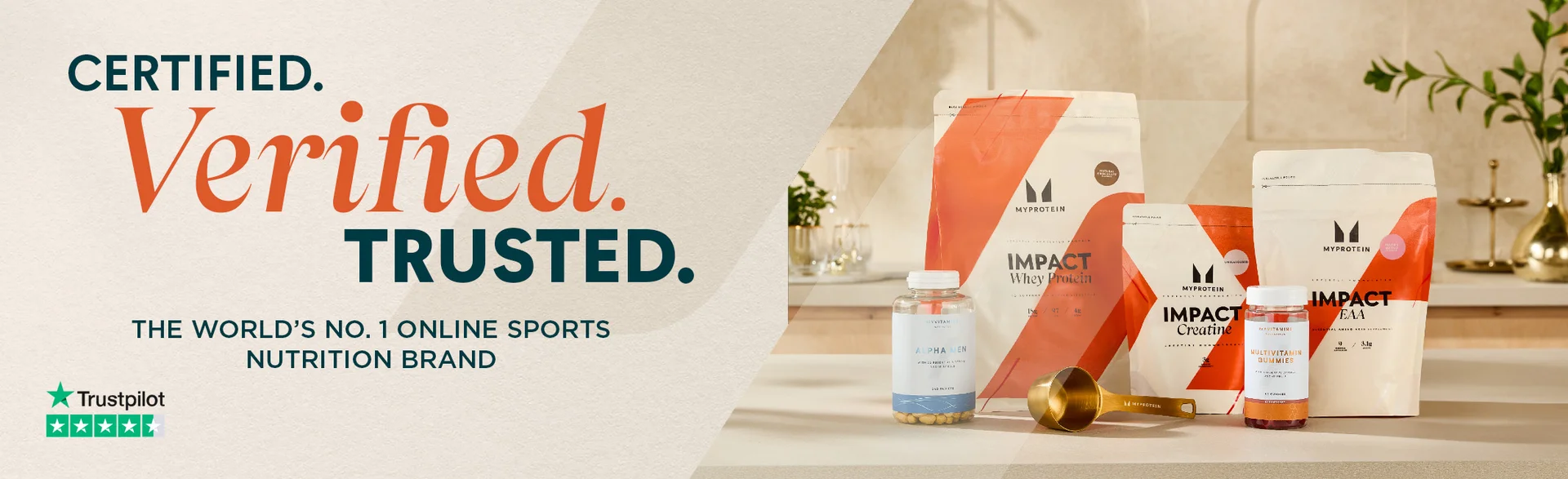 Certified. Verified. Trusted. The world's n0.1 online sports nutrition brand.