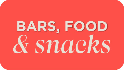 BARS, DRINKS & snacks